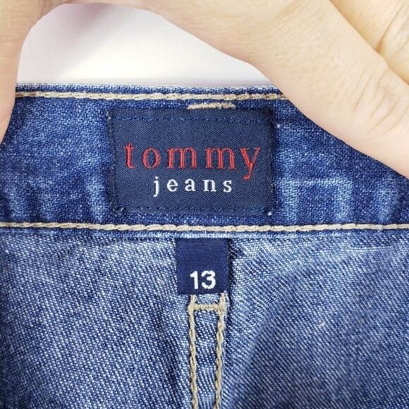 Vintage Tommy Hilfiger 90's Denim Front Slit Skirt - Picture 4 of 7